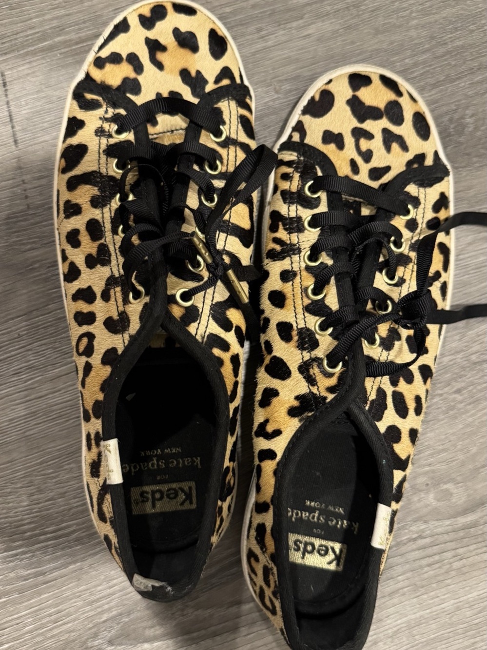 Keds Leopard Print Lace-Up Sneakers
